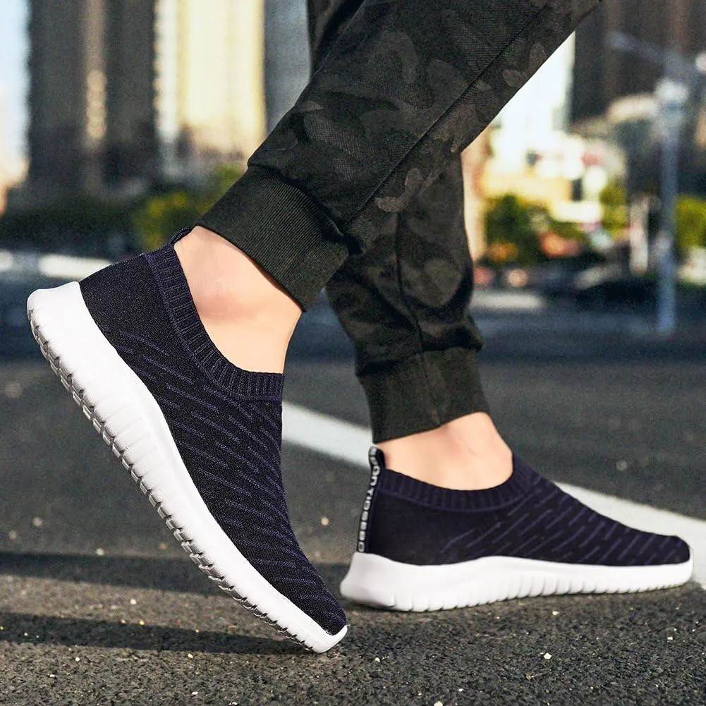 TIOSEBON Women's Athletic Walking Shoes Slip On Casual Mesh-Comfortable Tennis Workout Sneakers