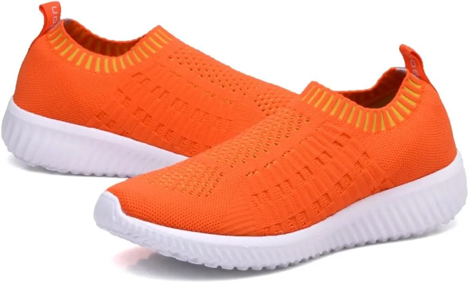 TIOSEBON Women's Athletic Walking Shoes Slip On Casual Mesh-Comfortable Tennis Workout Sneakers