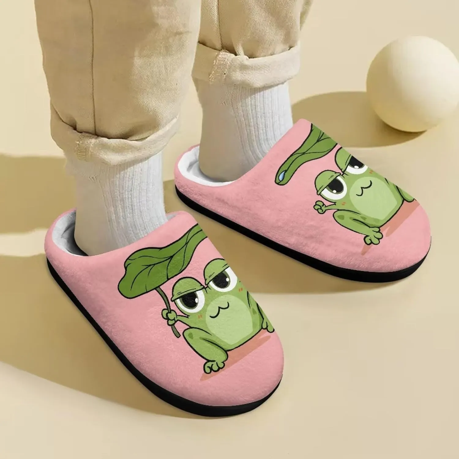 Toddler Cat Slippers, Non-Slip, Soft, Plush, Winter, US Toddler Size, Unisex, Children, Slippers
