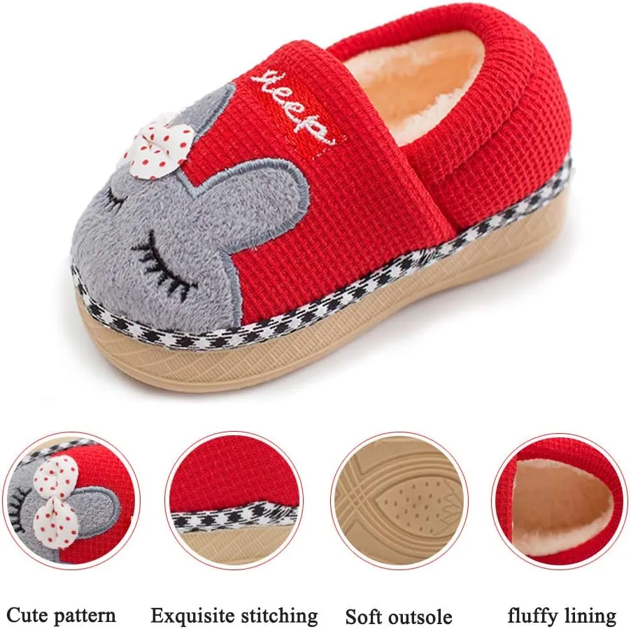 Toddler Slippers Boys Girls House Shoes Little Kids Home Indoor Bedroom Cute Warm Winter Slipper