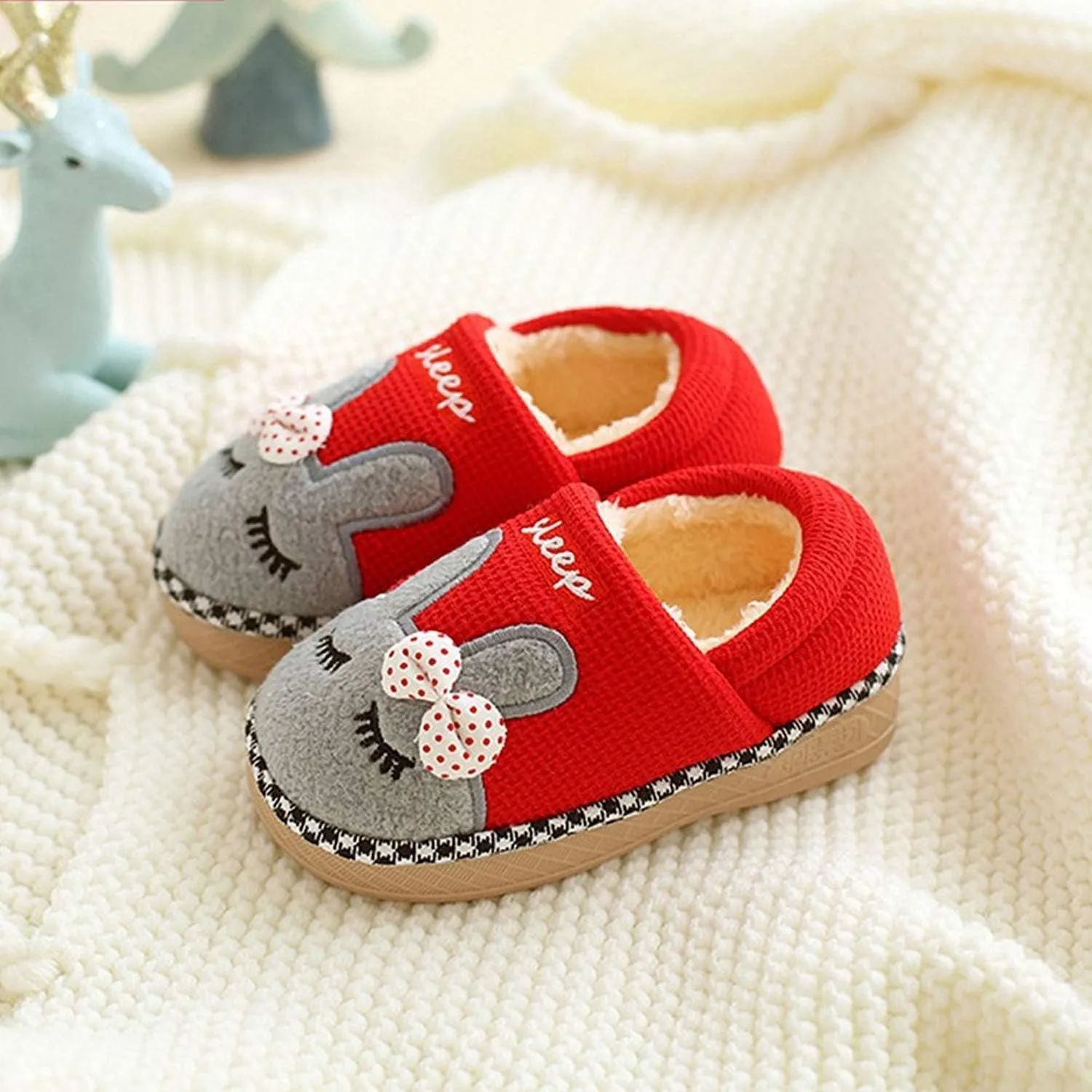 Toddler Slippers Boys Girls House Shoes Little Kids Home Indoor Bedroom Cute Warm Winter Slipper