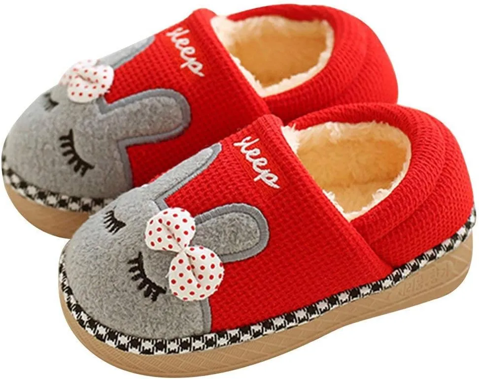 Toddler Slippers Boys Girls House Shoes Little Kids Home Indoor Bedroom Cute Warm Winter Slipper