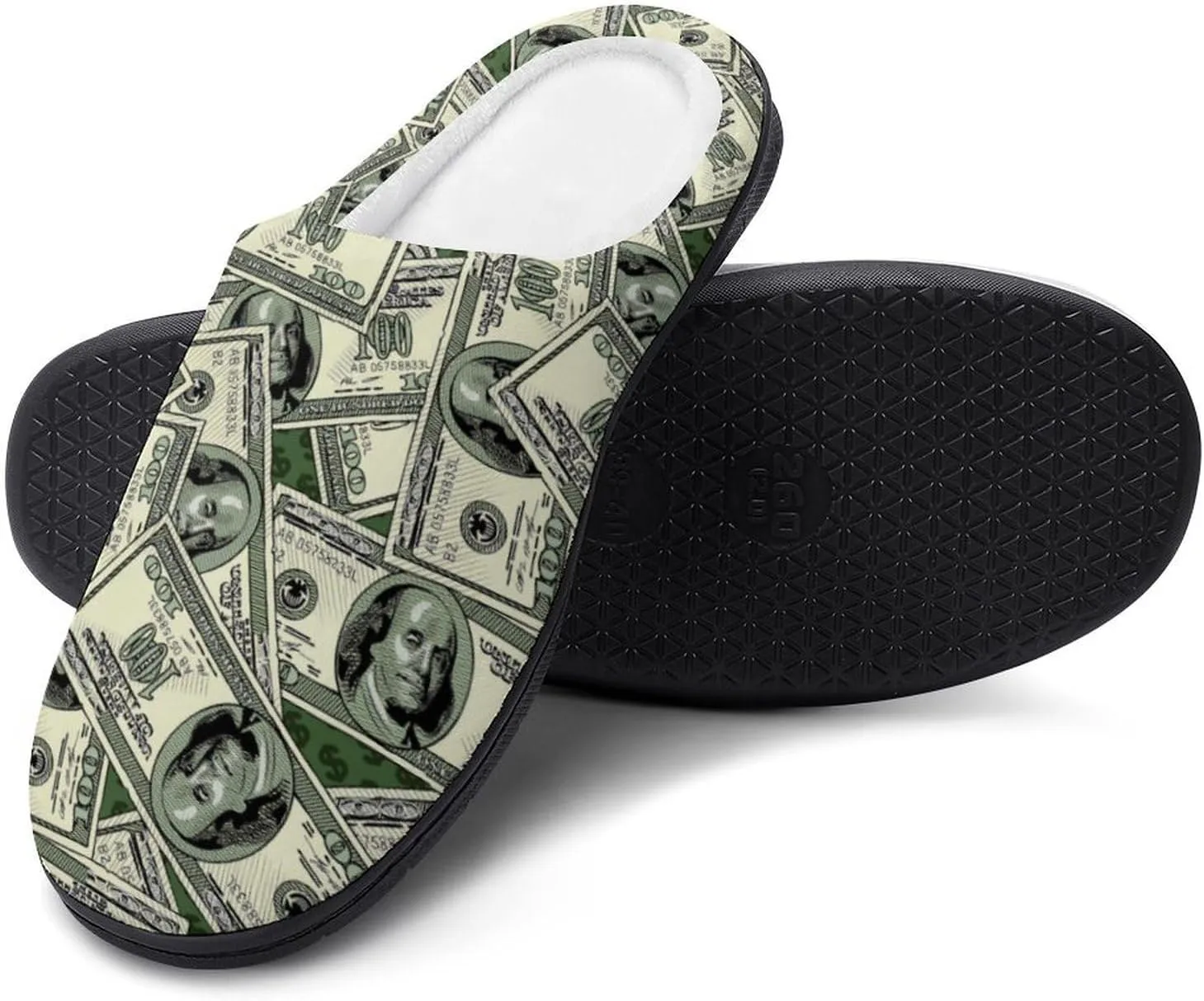 Tropical Leaves Clog Slippers Ladies Non-Slip House Slippers Womens Cotton Slippers Home Slip-On Shoes Indoor Outdoor