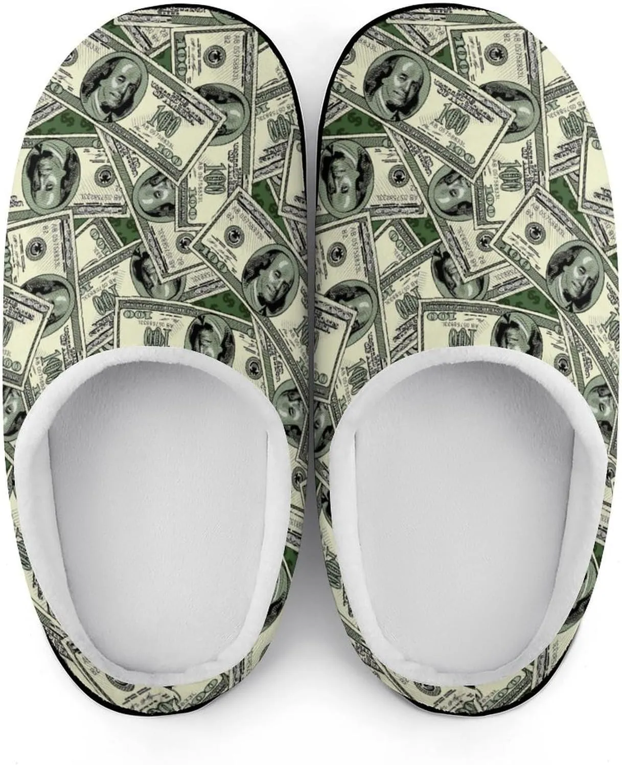Tropical Leaves Clog Slippers Ladies Non-Slip House Slippers Womens Cotton Slippers Home Slip-On Shoes Indoor Outdoor