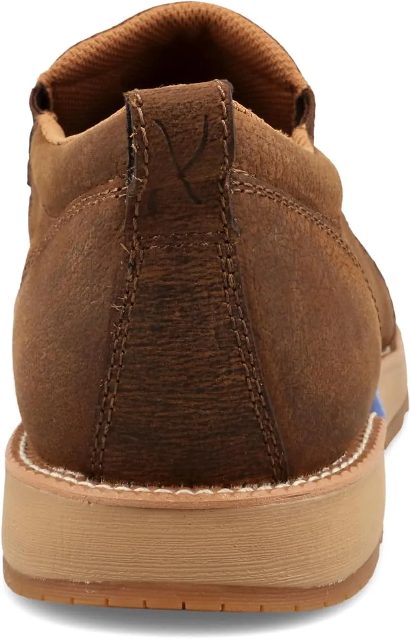 Twisted X Men's CellStretch Wedge Sole Slip-On, Moc Toe with CellStretch