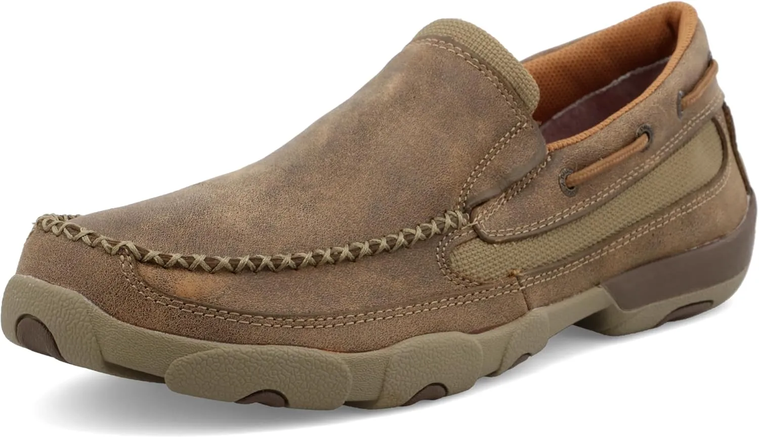 Twisted X Men's Slip-On Driving Moc, Moc Toe, Bomber, 7 M