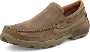 Twisted X Men's Slip-On Driving Moc, Moc Toe, Bomber, 7 M