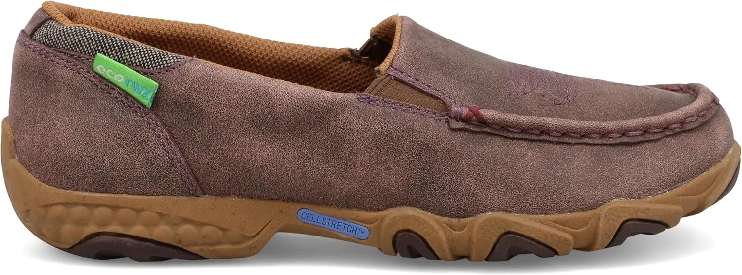 Twisted X Women's Driving Mocs, Slip-On Walking Shoes with CellStretch