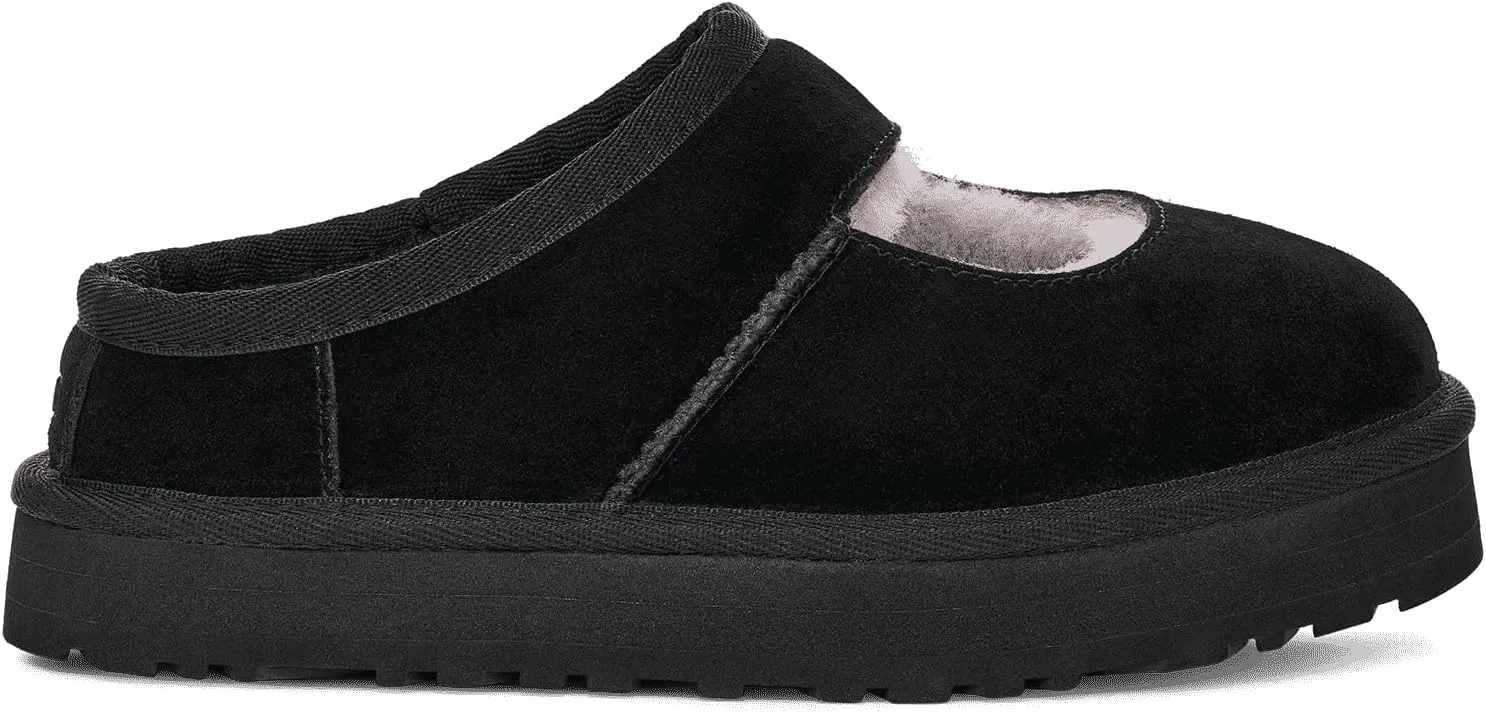 UGG Girl's Kids K Bea Mary Jane Slipper, Black, 13