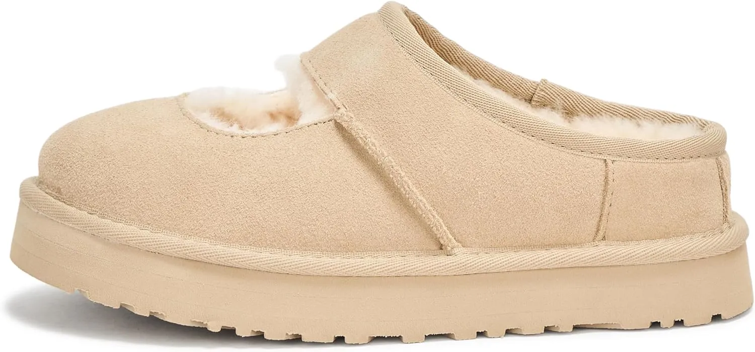 UGG Girl's Kids K Bea Mary Jane Slipper, Black, 13