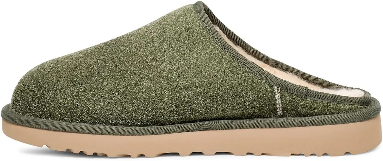 UGG Men's Classic Slip On Shaggy Suede Slipper