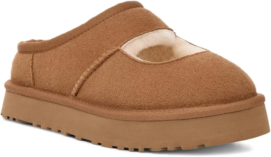UGG Unisex-Child Kids K Bea Mary Jane Slipper, Mustard Seed, 13