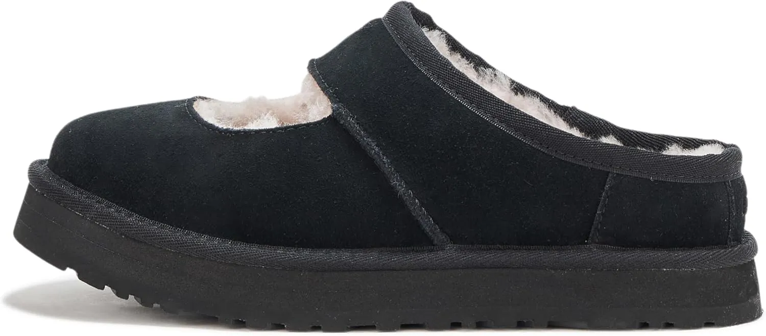 UGG Unisex-Child Kids K Bea Mary Jane Slipper, Mustard Seed, 13