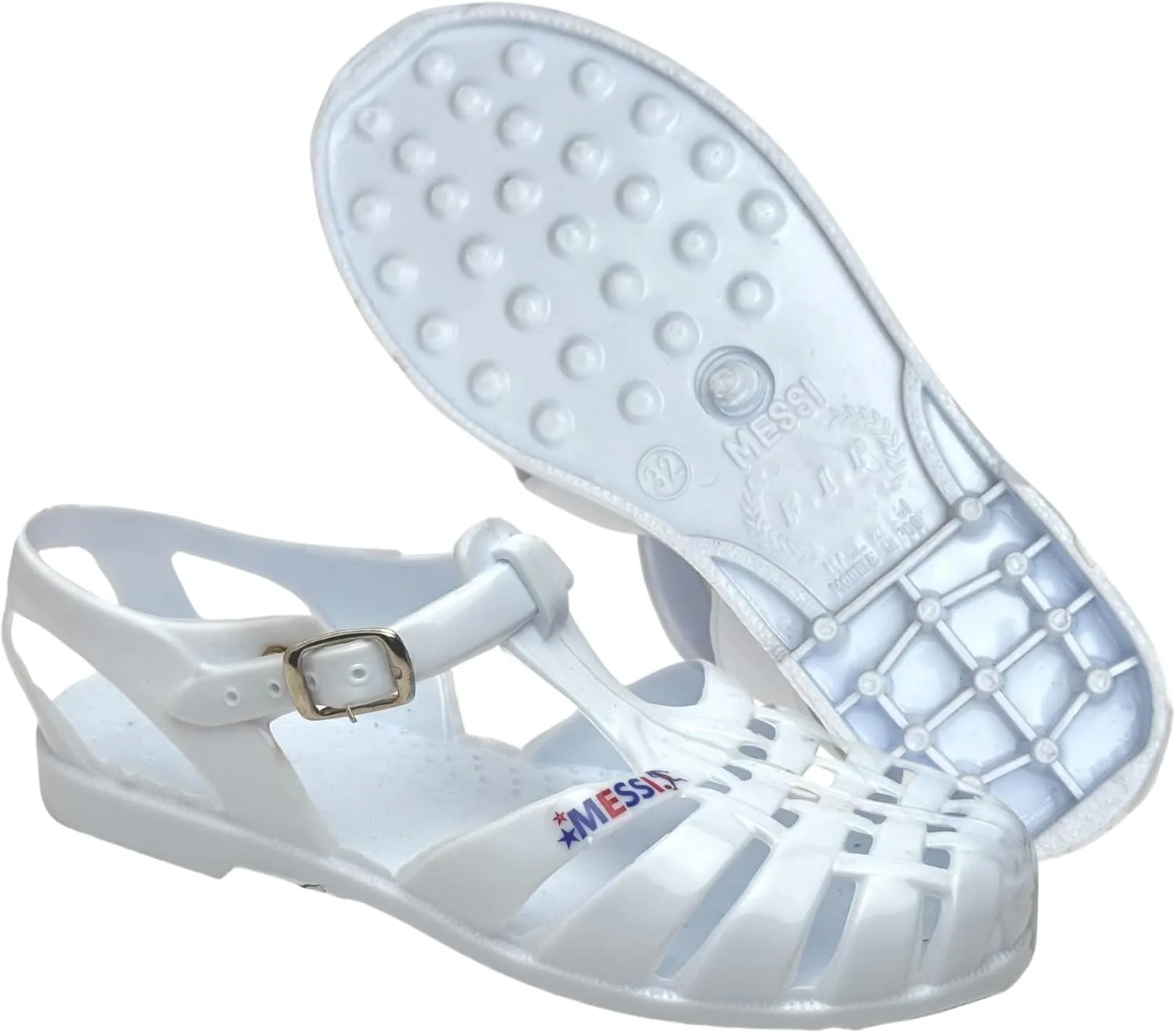 Unisex Adult Plastic Sandals – Lightweight, Waterproof, Adjustable Buckle Strap, Non-Slip Sole – Casual Outdoor and Indoor Footwear wide sandals