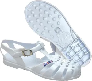 Unisex Adult Plastic Sandals – Lightweight, Waterproof, Adjustable Buckle Strap, Non-Slip Sole – Casual Outdoor and Indoor Footwear wide sandals