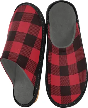 Unisex Fuzzy Foam Slippers Non-Skid Slip-on Soft Warm Sole Fleece Shoes 4-11
