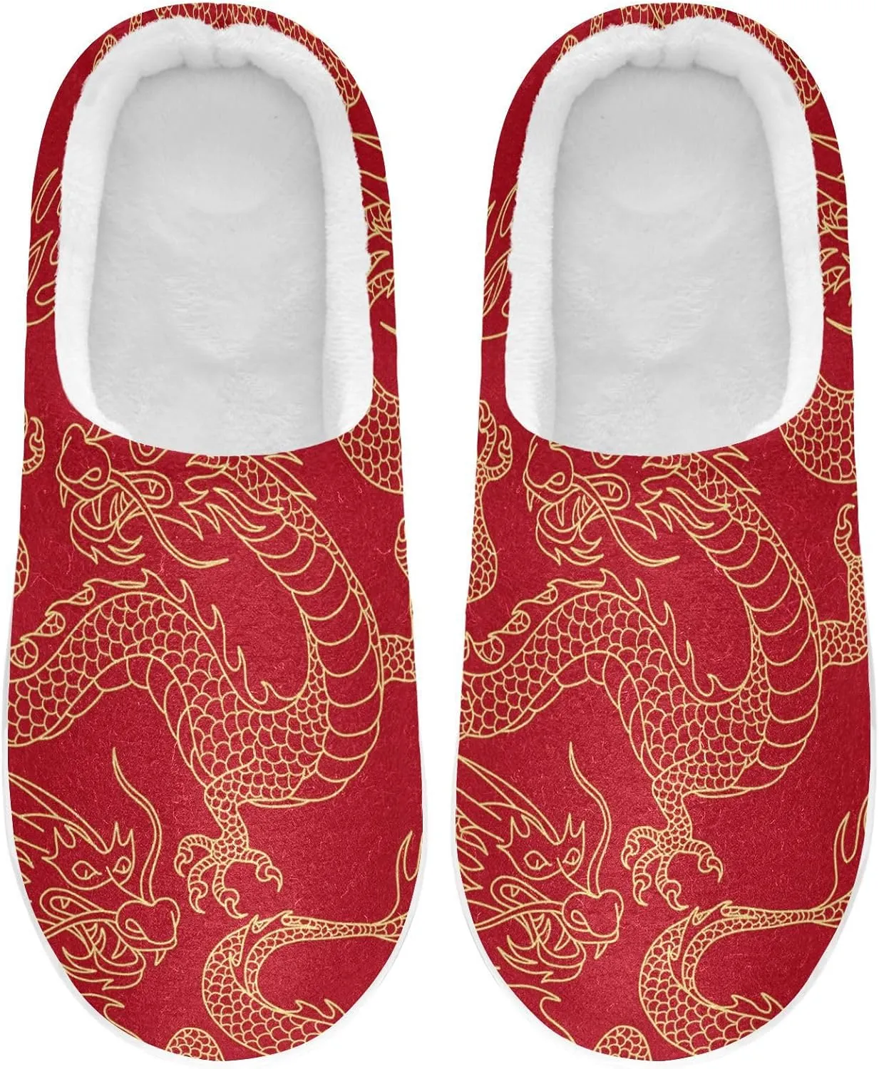 Unisex Memory Foam Slippers Non-Skid Slip-on Soft Warm Sole Fleece Shoes 6-17