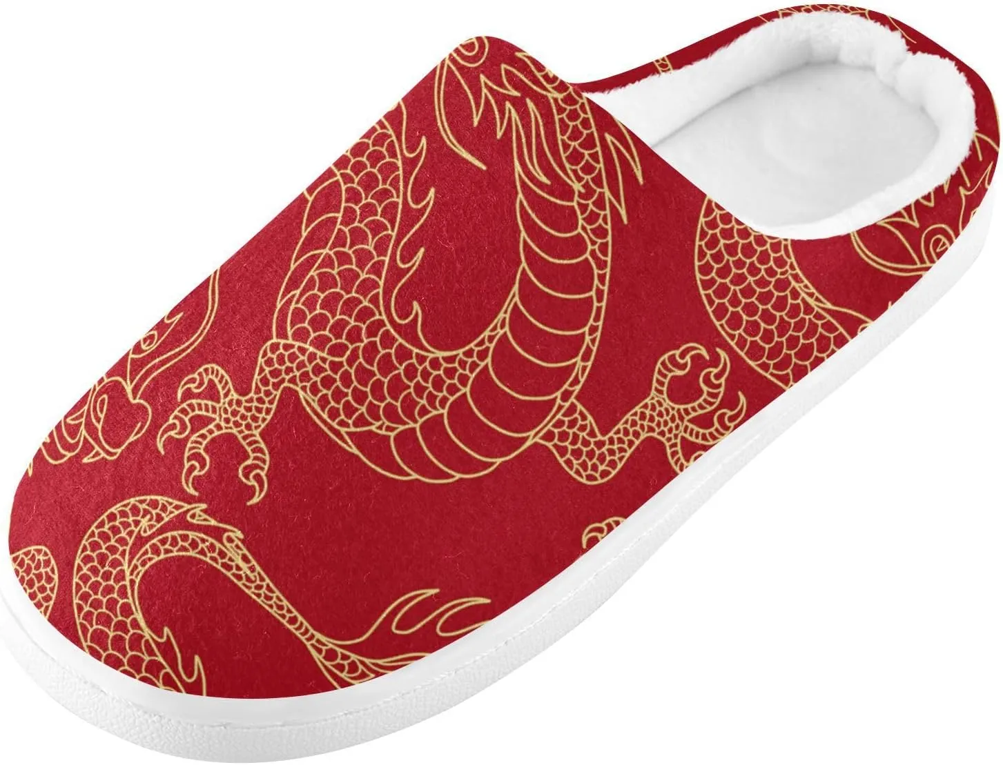 Unisex Memory Foam Slippers Non-Skid Slip-on Soft Warm Sole Fleece Shoes 6-17