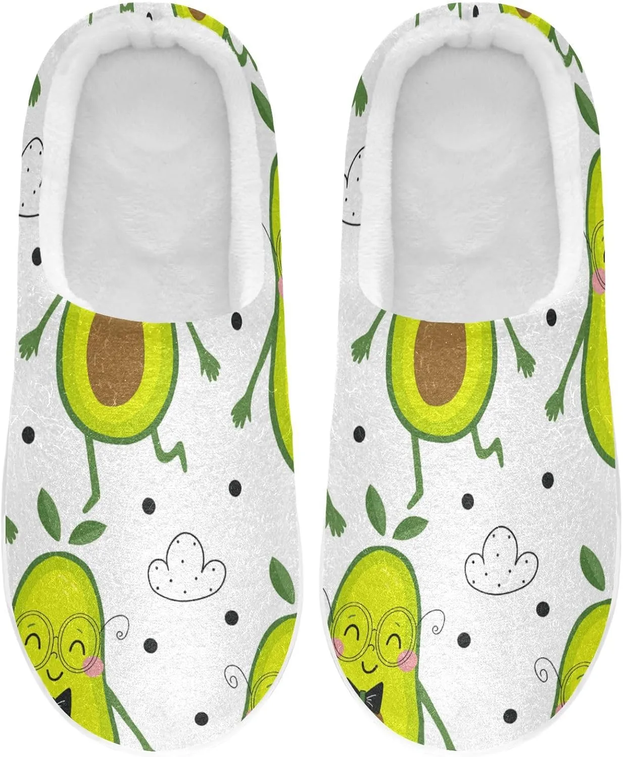 Unisex Memory Foam Slippers Non-Skid Slip-on Soft Warm Sole Fleece Shoes 6-17