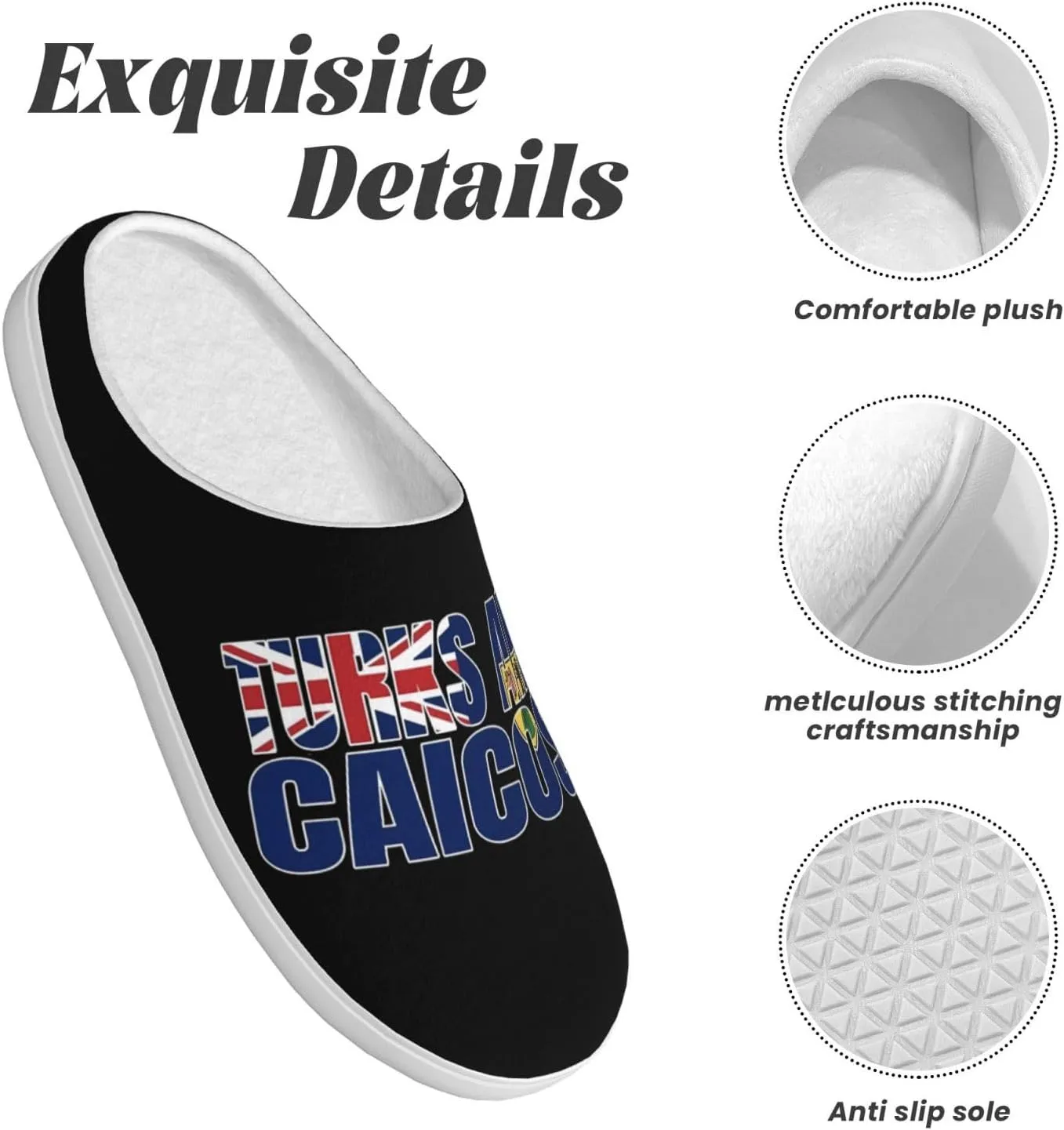 Unisex Slippers Winter Warm Non-Slip Fluffy Slippers Slip-On Plush Slippers House Slippers For Women Men Shoes Gifts