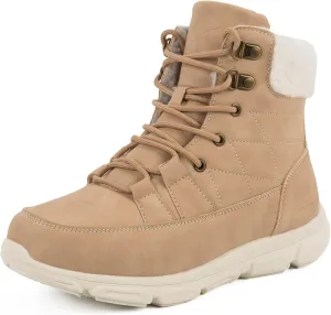 UPSOLO Womens Winter Snow Boots Waterproof Fuzzy Lightweight Warm Ankle Booties
