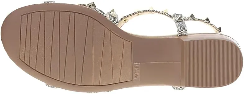 VANELi Womens Basira Studded Strappy Casual Sandals Casual - Gold