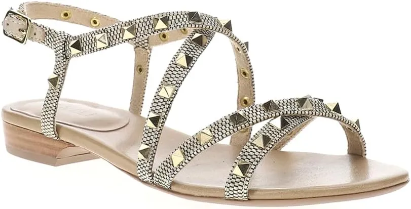 VANELi Womens Basira Studded Strappy Casual Sandals Casual - Gold