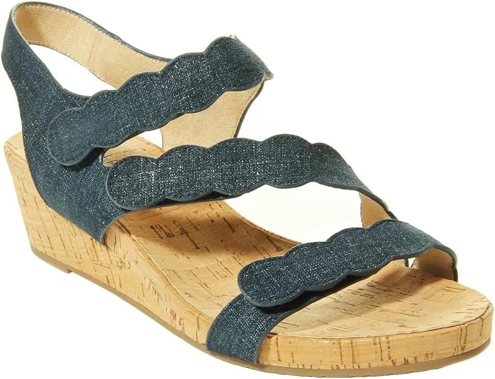 VANELi Womens Kabie Slingback Casual Sandals Casual Low Heel 1-2" - Black