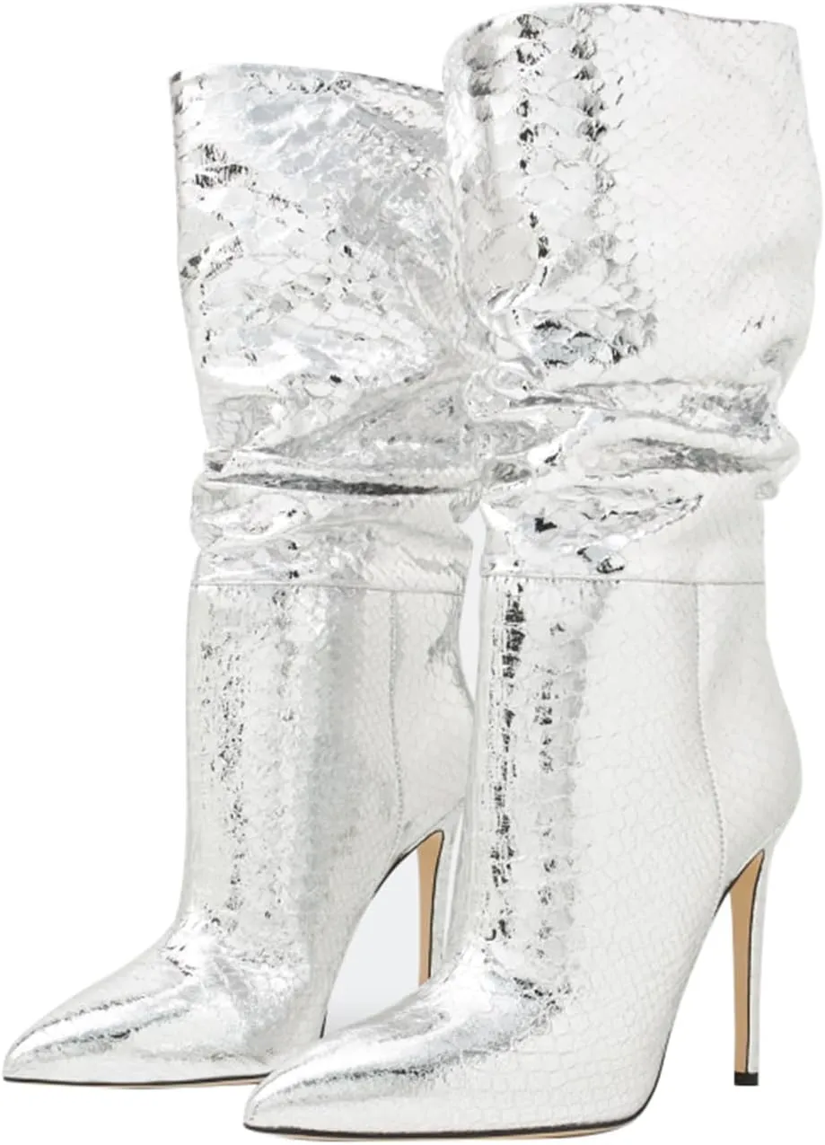 Vertundy Mid Calf Boot For Women Party Fashion Casual Booties