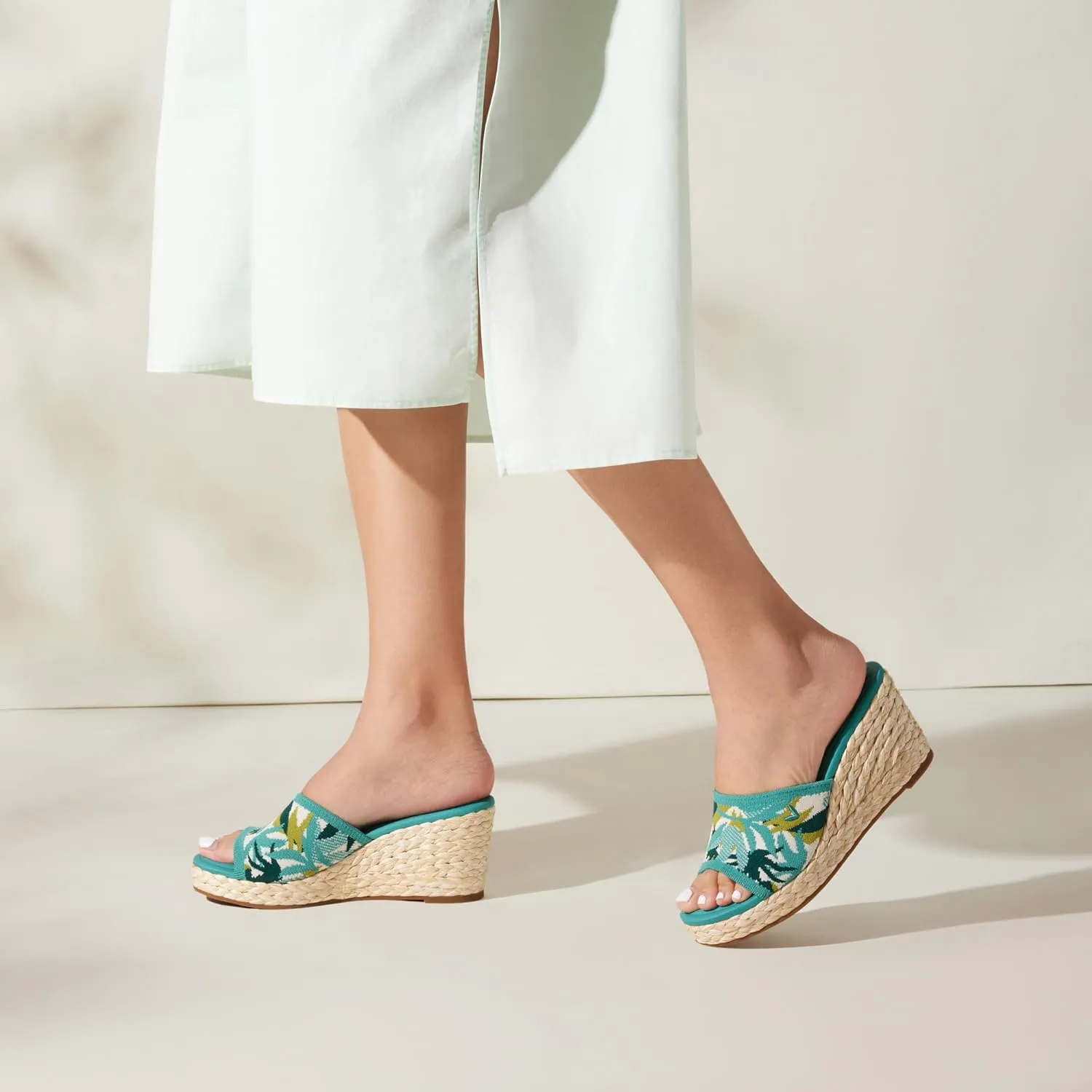 VIVAIA Stacey Pro Round-toe Wedge Sandals for Women Open Toe Sandals Comfy Casual Dressy Summer