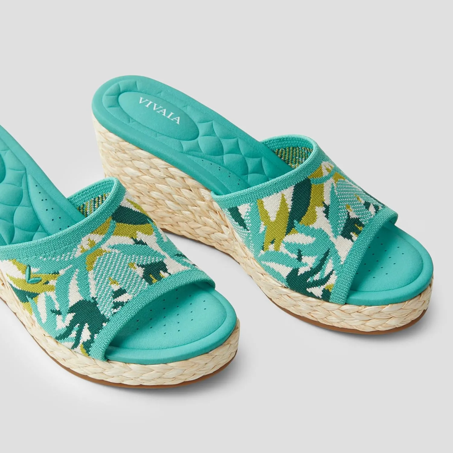 VIVAIA Stacey Pro Round-toe Wedge Sandals for Women Open Toe Sandals Comfy Casual Dressy Summer
