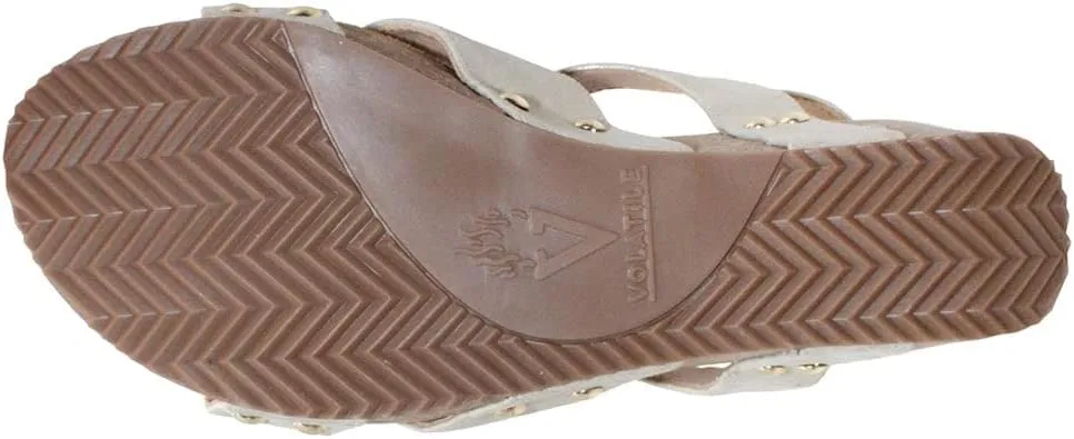 VOLATILE Womens Tory Casual Sandals Casual High Heel 3" & Up