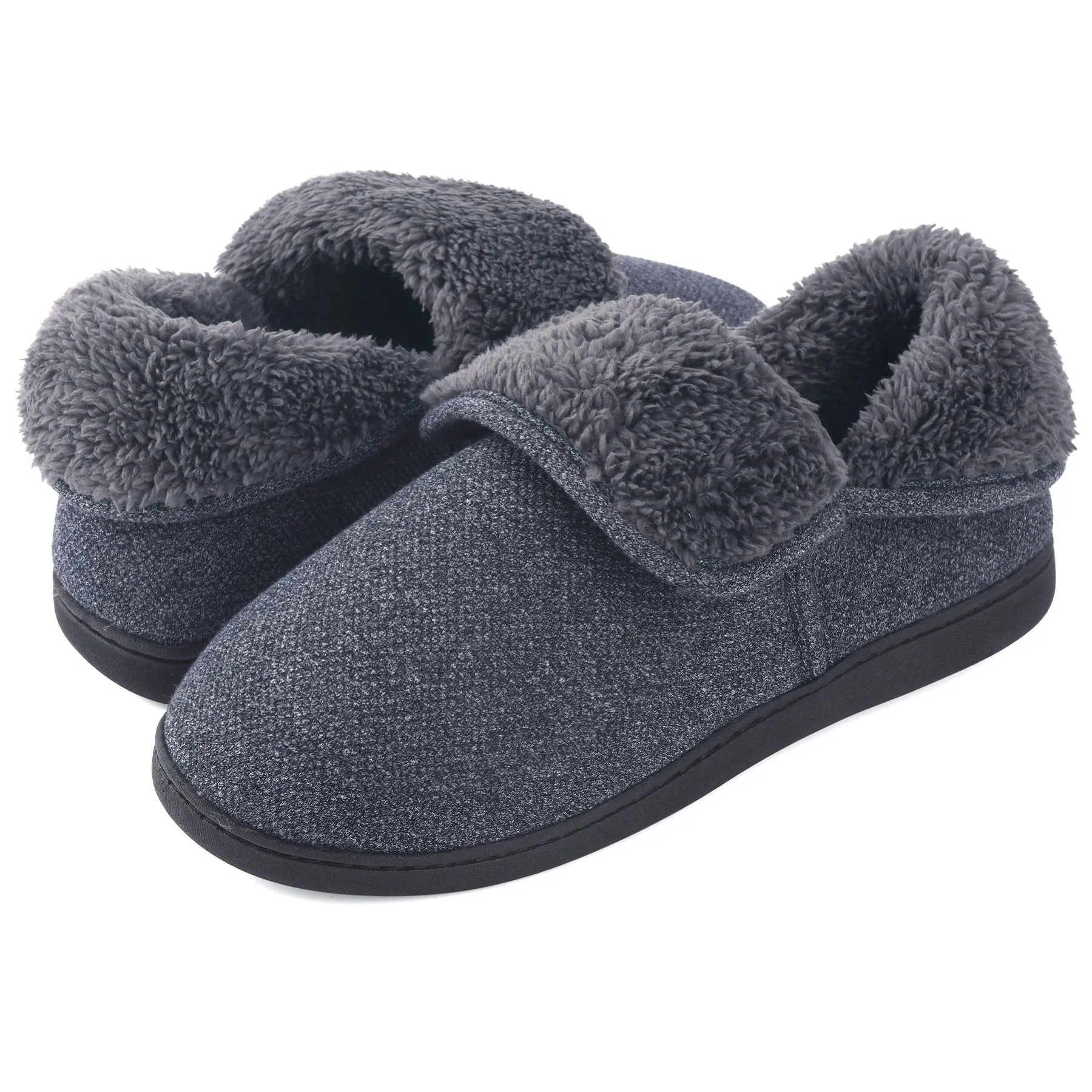 VONMAY Men's Fuzzy Slippers Memory Foam Booties Comfy House Shoes