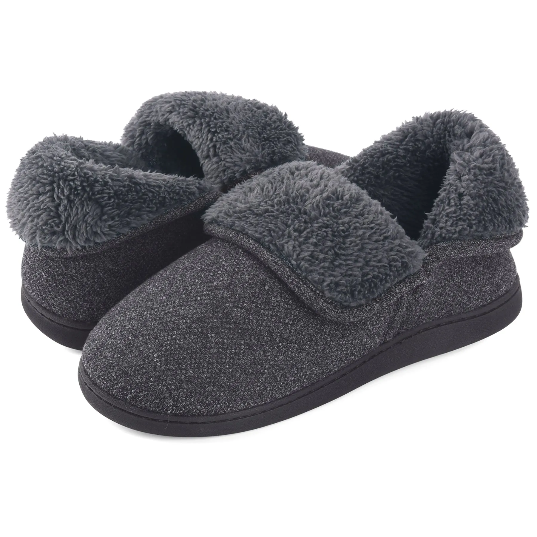 VONMAY Men's Fuzzy Slippers Memory Foam Booties Comfy House Shoes