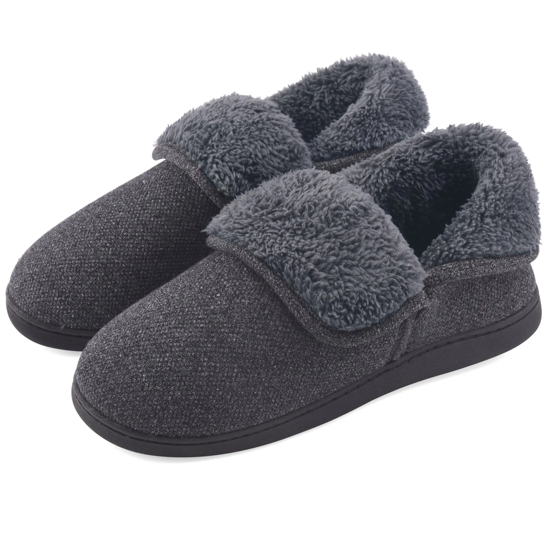 VONMAY Men's Fuzzy Slippers Memory Foam Booties Comfy House Shoes