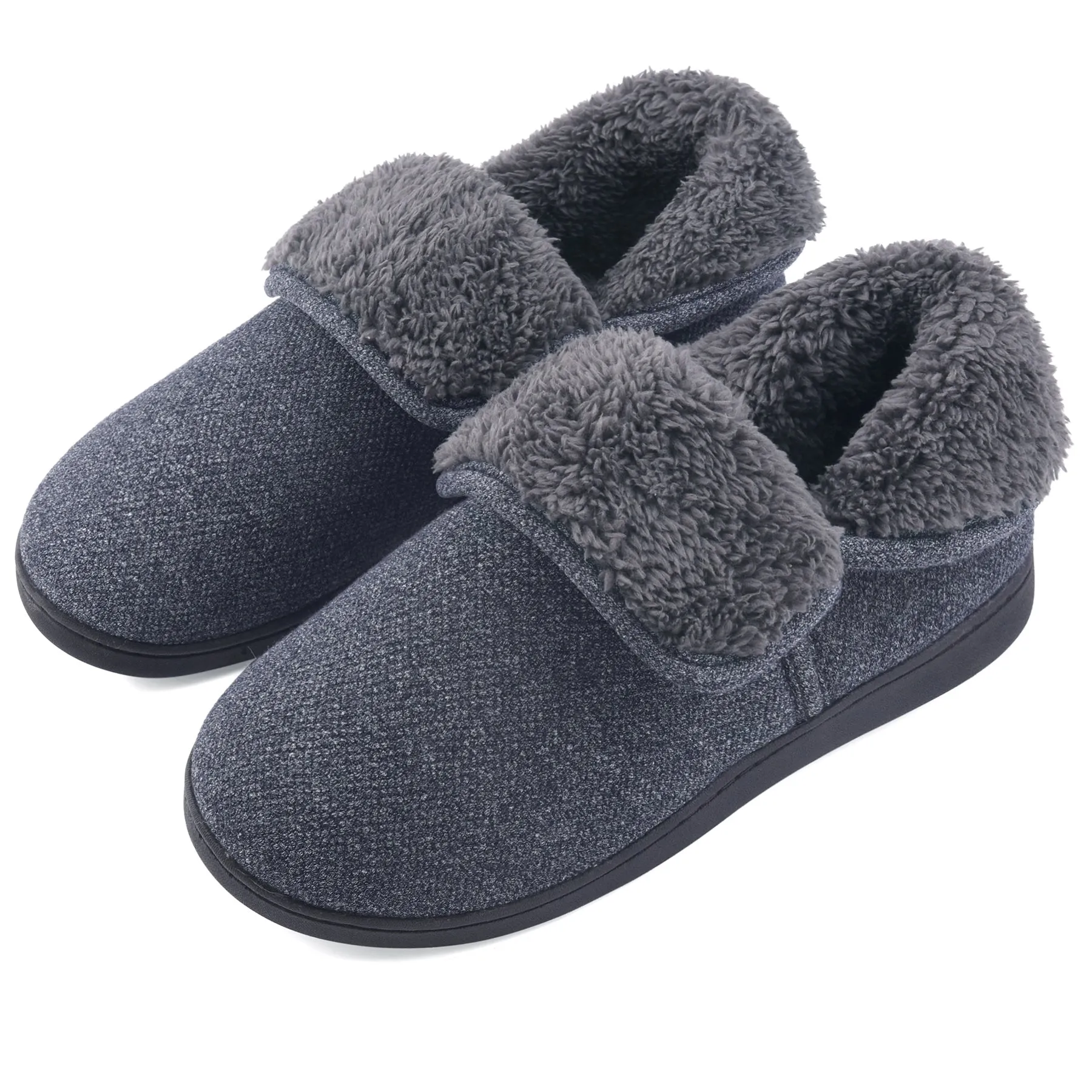 VONMAY Men's Fuzzy Slippers Memory Foam Booties Comfy House Shoes