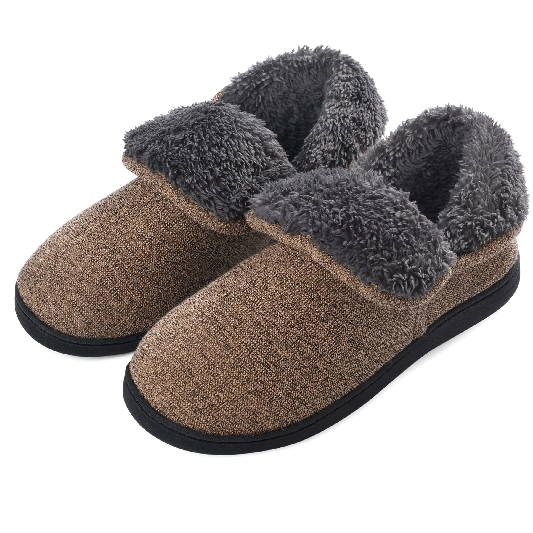 VONMAY Men's Fuzzy Slippers Memory Foam Booties Comfy House Shoes