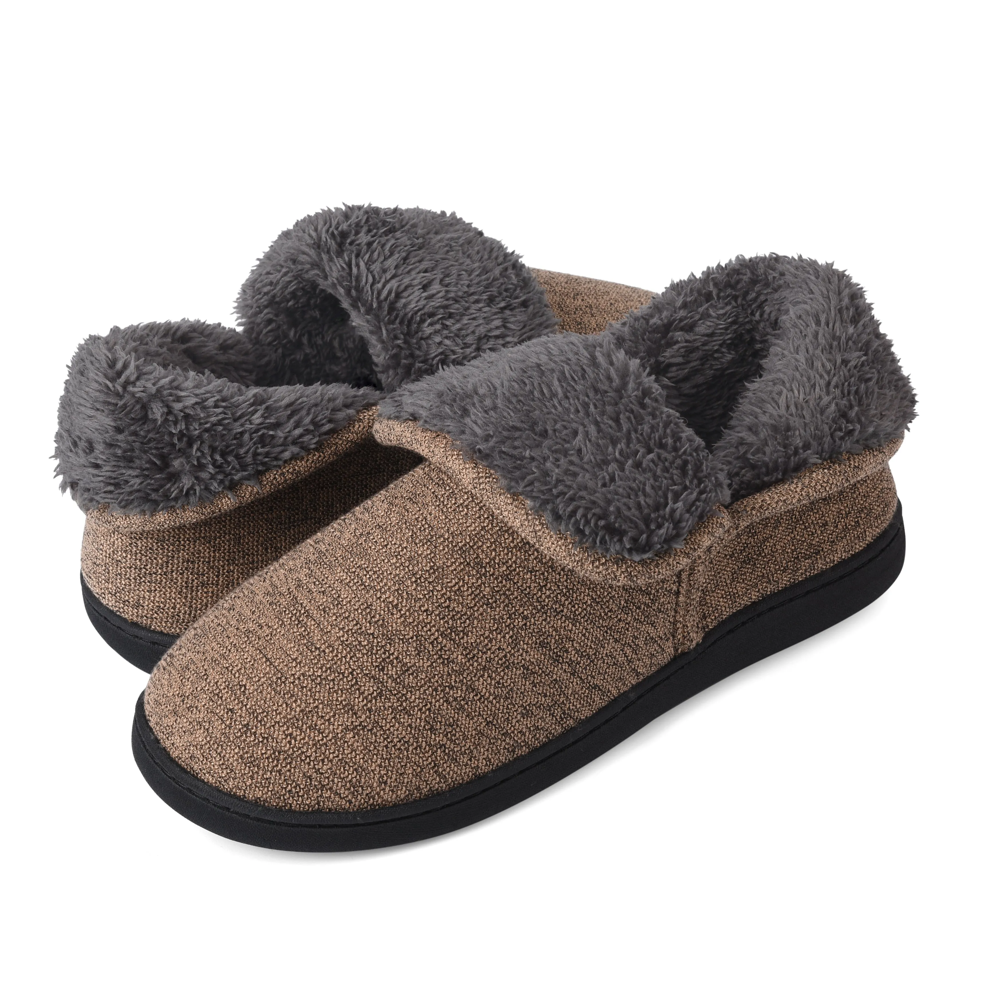VONMAY Men's Fuzzy Slippers Memory Foam Booties Comfy House Shoes
