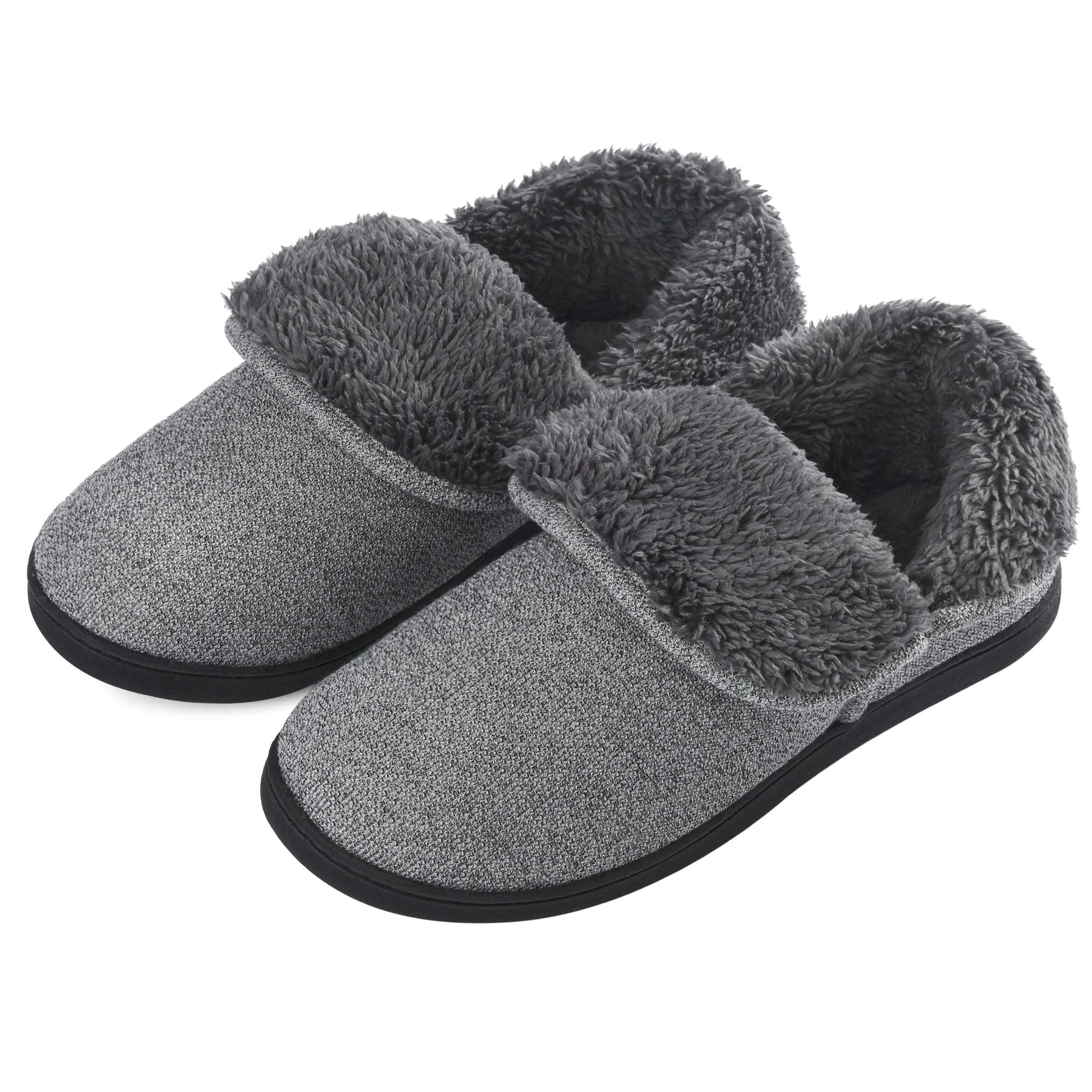 VONMAY Men's Fuzzy Slippers Memory Foam Booties Comfy House Shoes