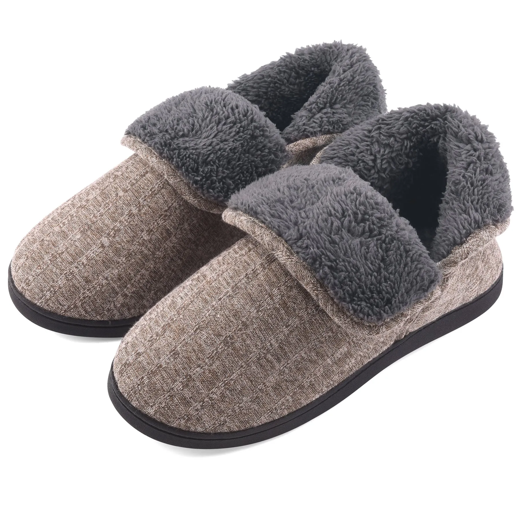 VONMAY Men's Fuzzy Slippers Memory Foam Booties Comfy House Shoes