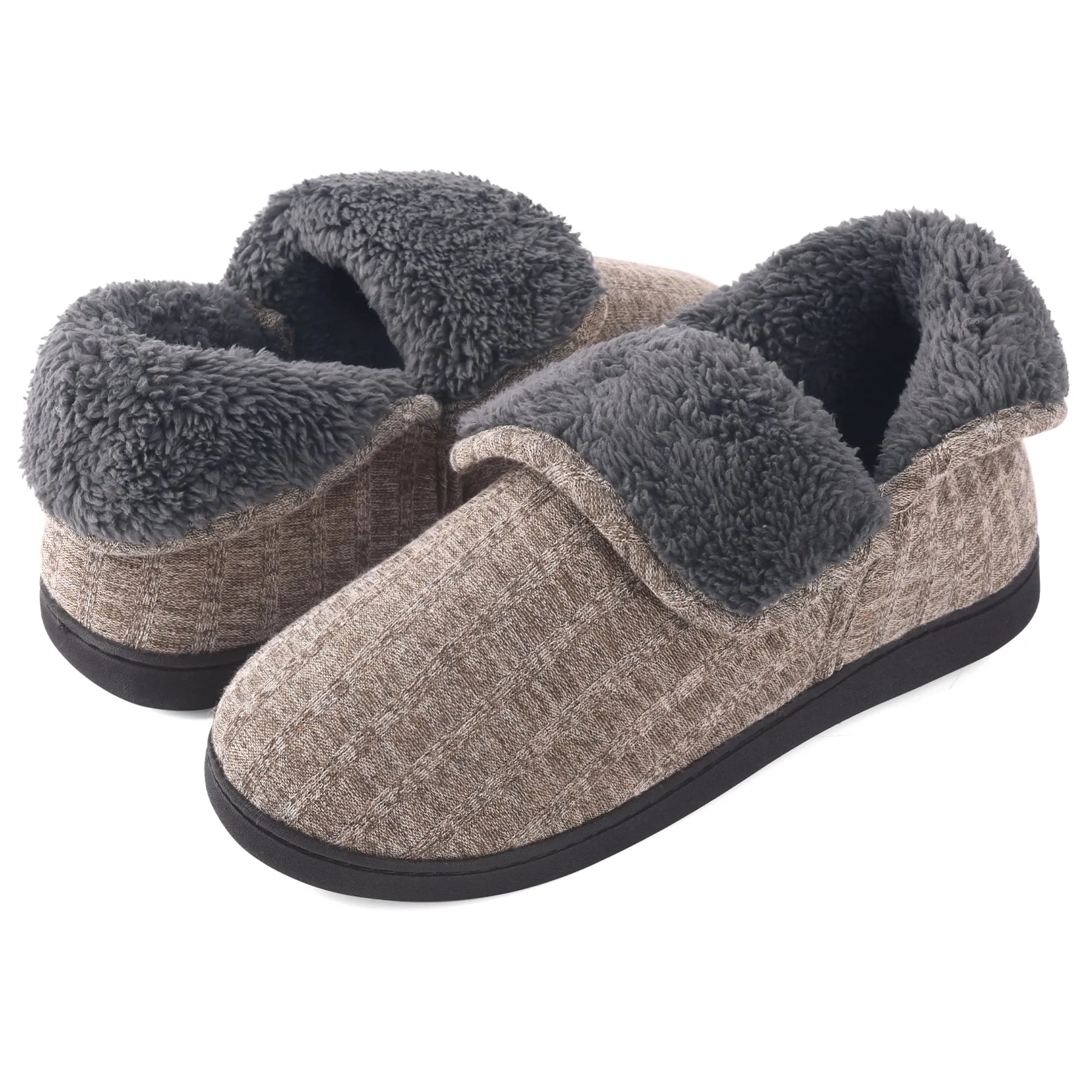 VONMAY Men's Fuzzy Slippers Memory Foam Booties Comfy House Shoes