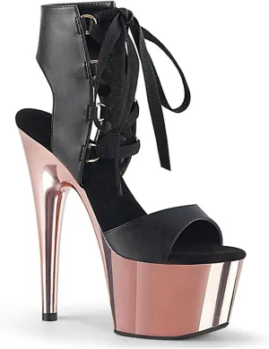 Vujkliy Lace Up High Heel Sandals Round Toe Platform Stiletto Sandals Sexy Casual Catwalk 17 Cm/6.6In Fashion Women's Shoes Large Size