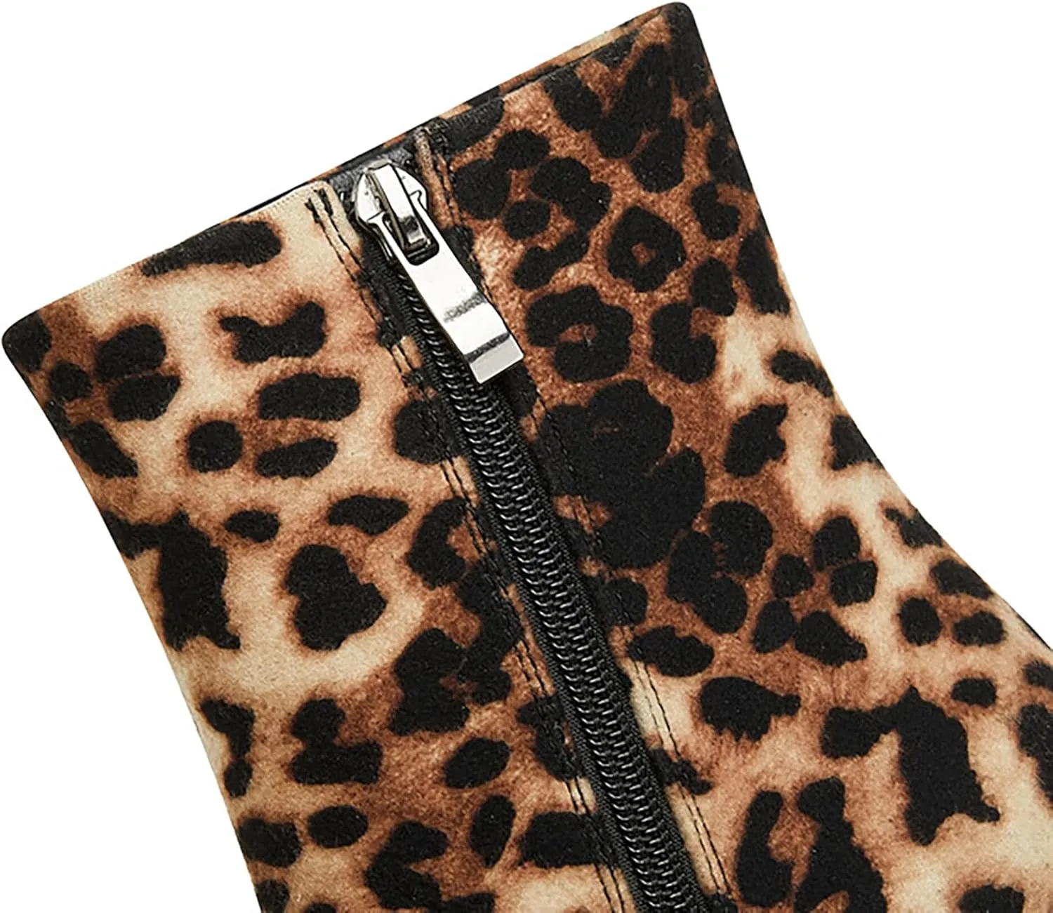 Wanliluxy Shark Teeth Ankle Boots Morso Boots Animal Pattern Boots Rhinestone Ankle Boots
