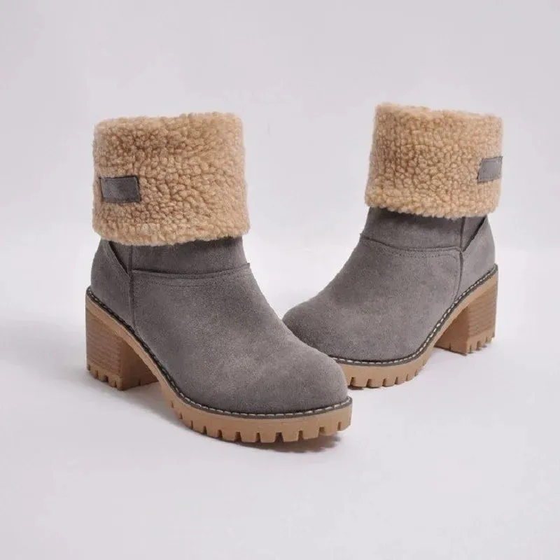 Warm Winter Wool Lined Snow Boots