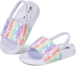 WateLves Toddler Boys Girls Slides Sandals for Swim Beach Kids Water Shoes Casual Slippers