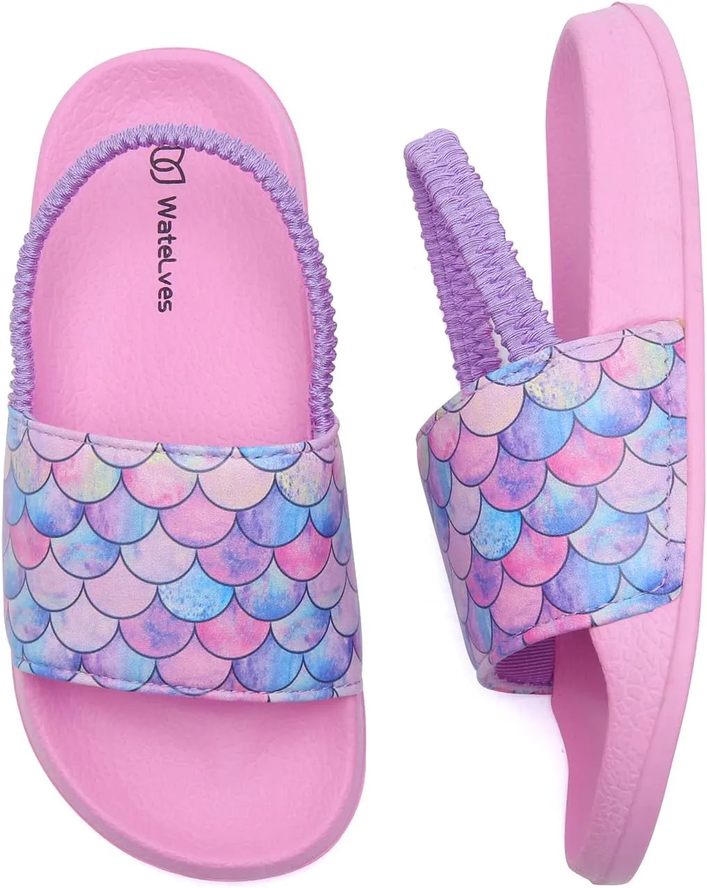 WateLves Toddler Boys Girls Slides Sandals for Swim Beach Kids Water Shoes Casual Slippers