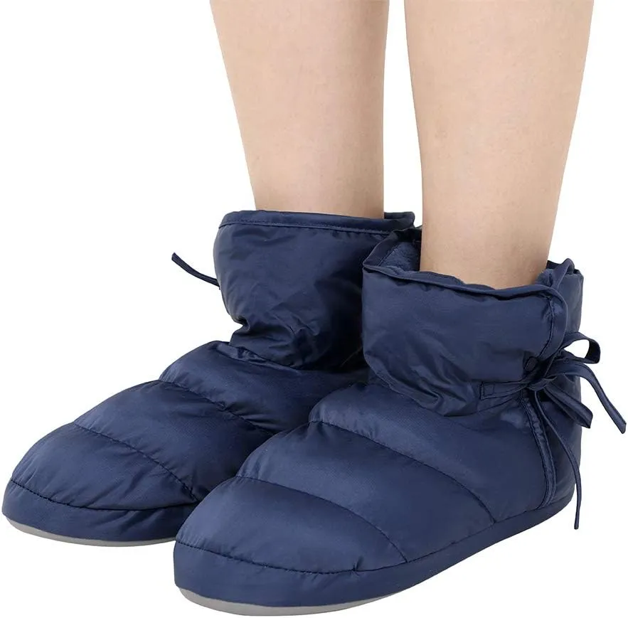 Water-Resistant Indoor Down Slipper Boots Ankle Snow Boots Winter Warm Home House Slipper Bootie Shoes for Women Men Camping