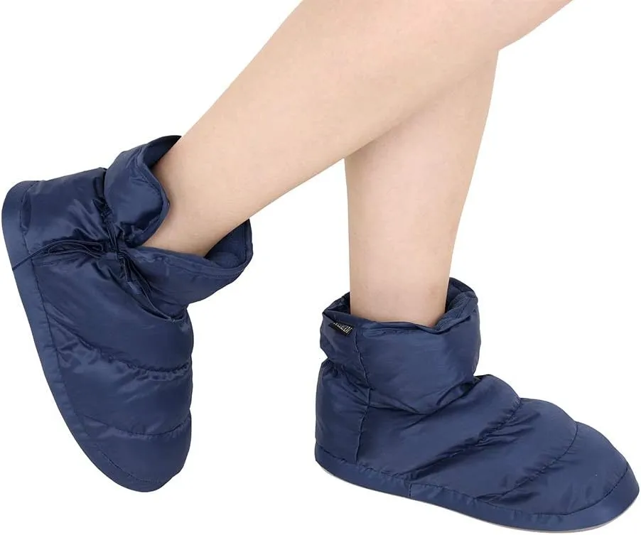 Water-Resistant Indoor Down Slipper Boots Ankle Snow Boots Winter Warm Home House Slipper Bootie Shoes for Women Men Camping