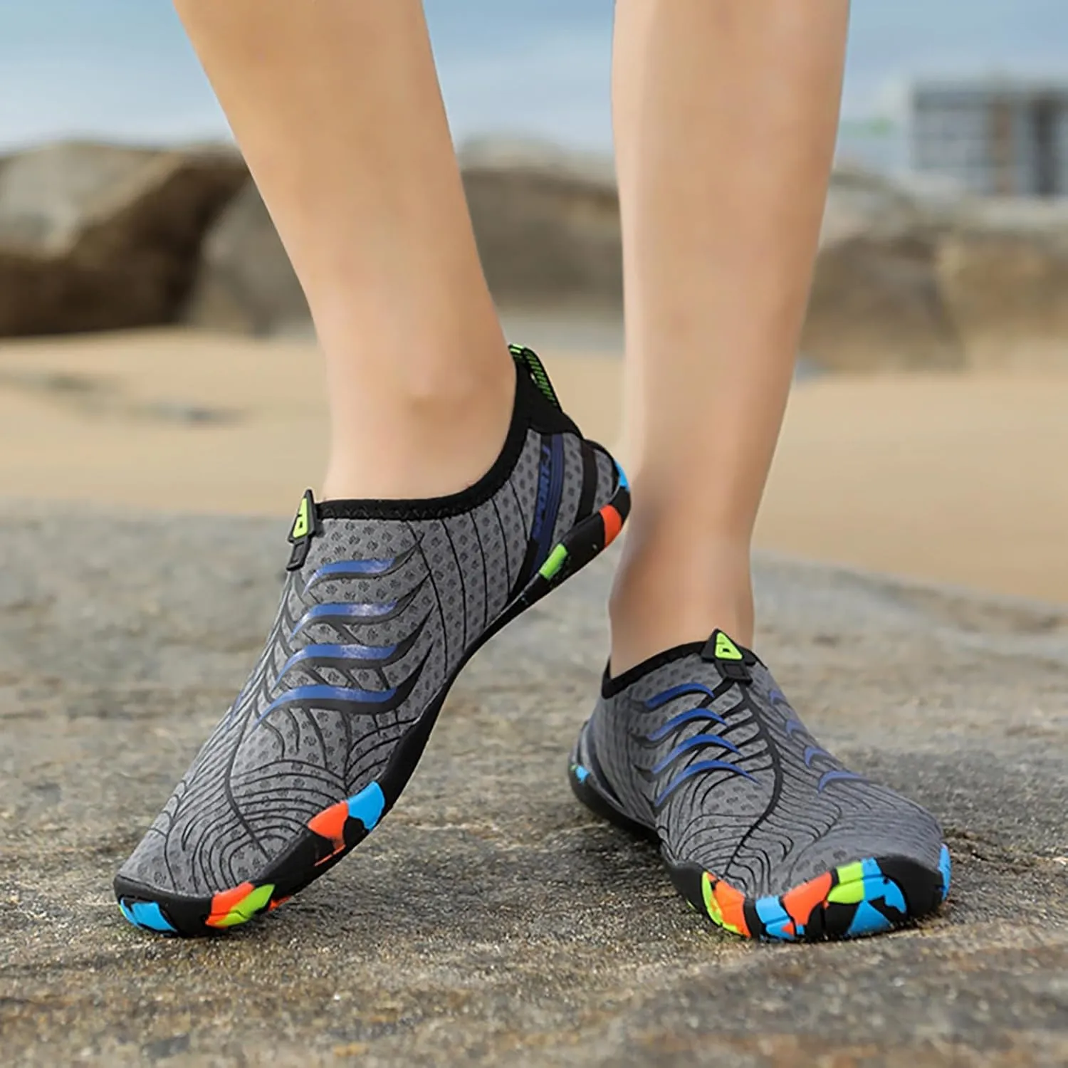 Water Shoes Barefoot Quick Dry Aqua for Women Men Beach Swim Pool Surf Yoga Hiking Kayaking Lightweight Non Slip Outdoor Sports