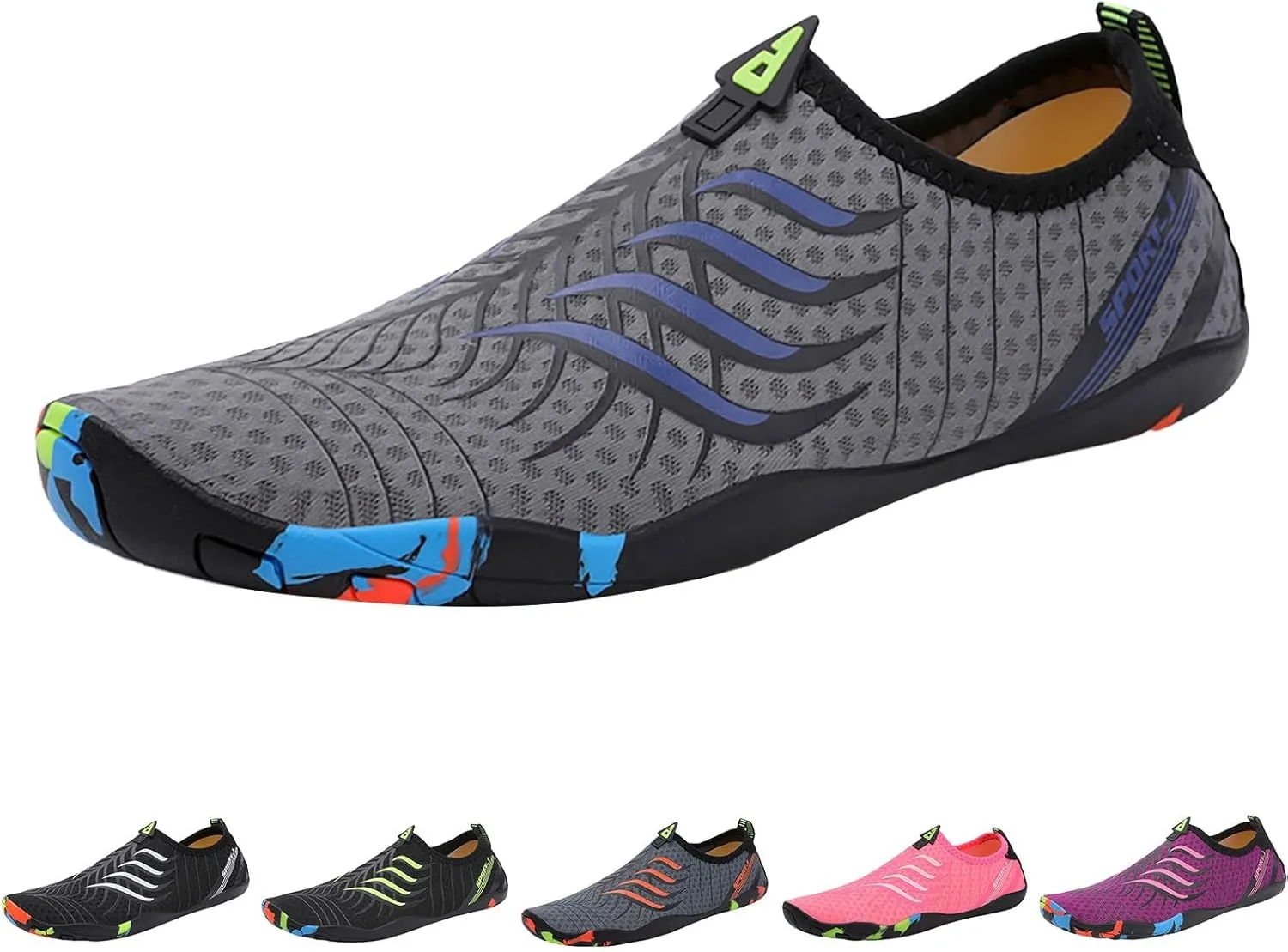Water Shoes Barefoot Quick Dry Aqua for Women Men Beach Swim Pool Surf Yoga Hiking Kayaking Lightweight Non Slip Outdoor Sports